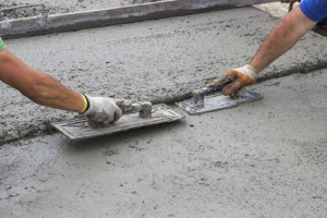 Finishing concrete slab