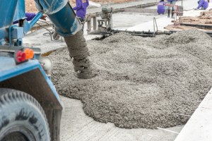 Pouring concrete