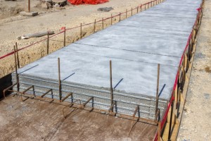 New concrete slab