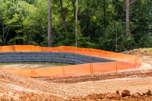 Silt fence for erosion control