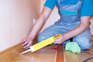 Caulking floor